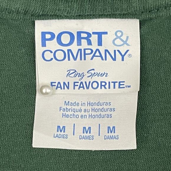 Green Bay Packers T Shirt Womens Size Medium Green V Neck NFL Graphic Go Pack Go - Picture 2 of 9